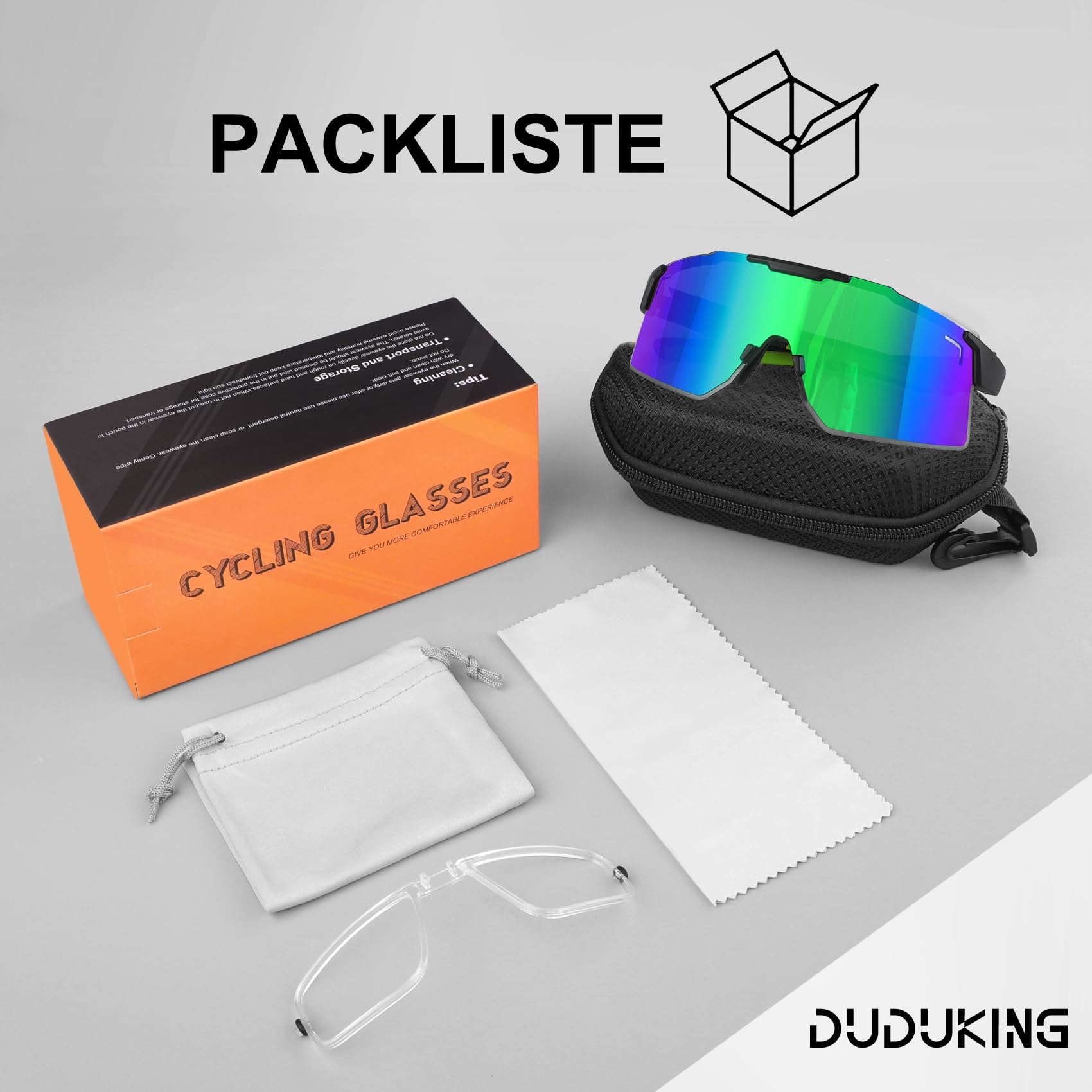 DUDUKING Occhiali da sole autocoloranti, polarizzati, da uomo, da donna, per ciclismo, corsa, golf, da baseball