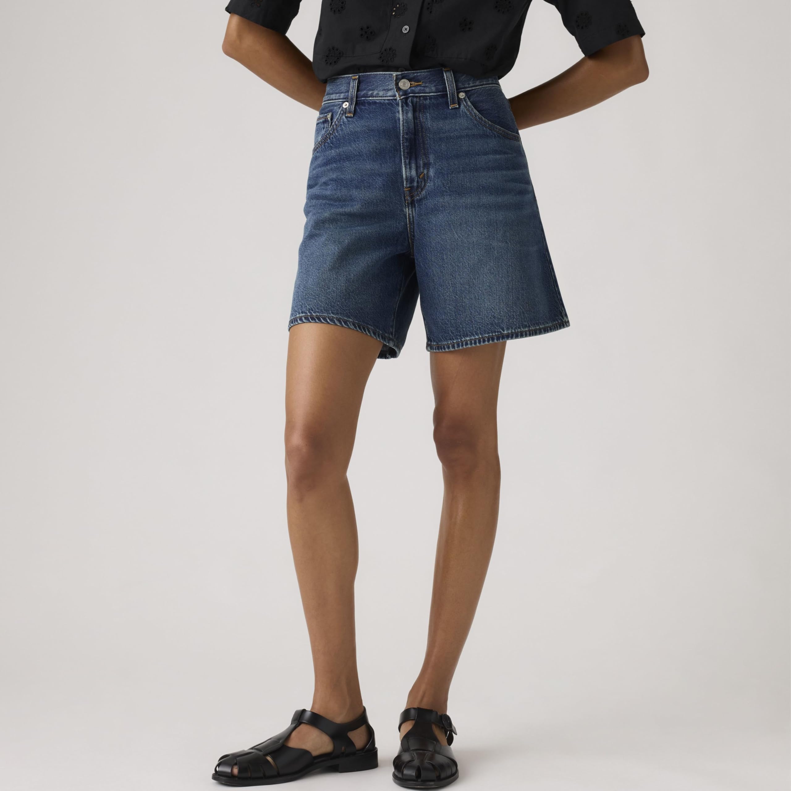 Levi's High Baggy Short Pantaloncini Donna