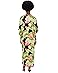 N by Natori Ascendant Lotus Printed Satin Butterfly Caftan - #4 of 5