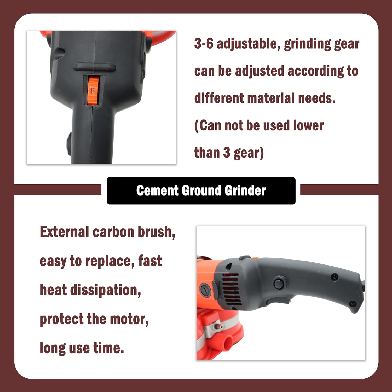 Three-head Portable Wall Floor Sander 220V 2800W Ground Grinding Machine Triangular Grinding Disc