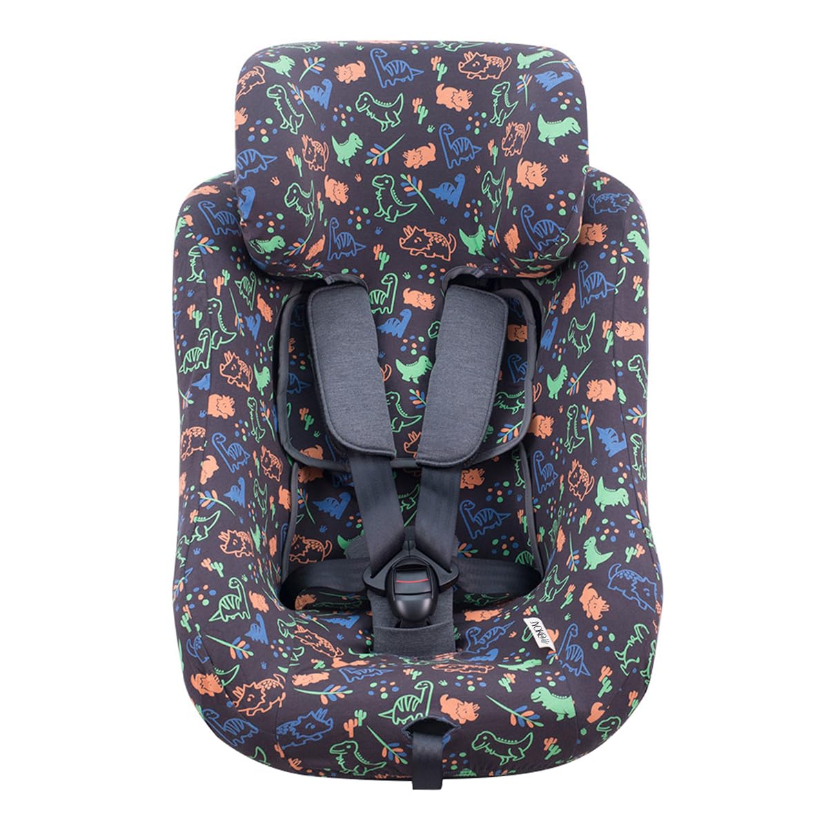 JYOKO Kids Funda de algodón Compatible con Joie Spin 360 y Nuna Rebl (Happy Dino) — view 2