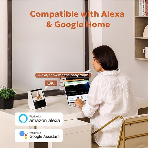 Miniatura 8 de owltron Cámara de seguridad para interiores de 4 MP, paquete de 4 cámaras de 2.4 GHz5G WiFi 2K para el hogar para bebéancianoperromascotaniñera con