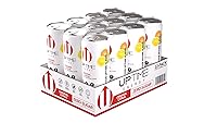 Vista 6 de UPTIME Energy Drink, Original Citrus Sparkling, 12 Pack, Vitamin C, L Theanine, Calcium, Sugar Free Energy Drinks for Focus Support, 142mg of