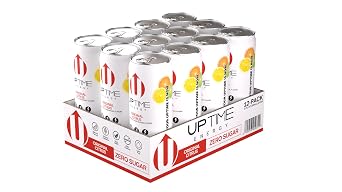 UPTIME Energy Drink, Original Citrus Sparkling, 12 Pack