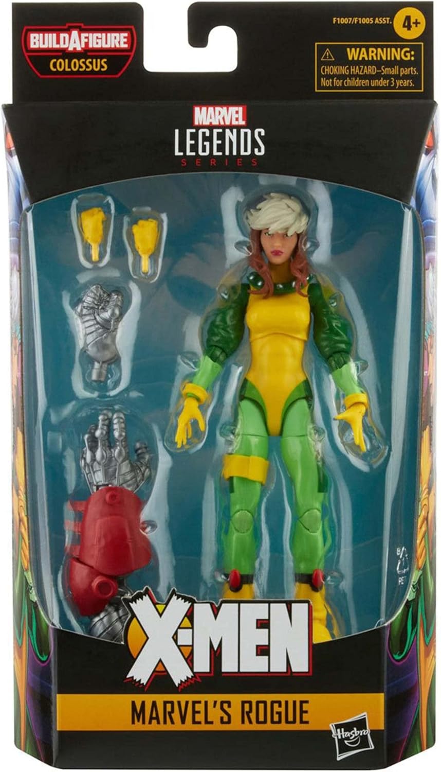 Marvel Hasbro Legends Series 6-inch Scale Action Figure Toy Marvel's Rogue Premium Design, 1 Figure, 2 Accessories, and 1 Build-A-Figure Part