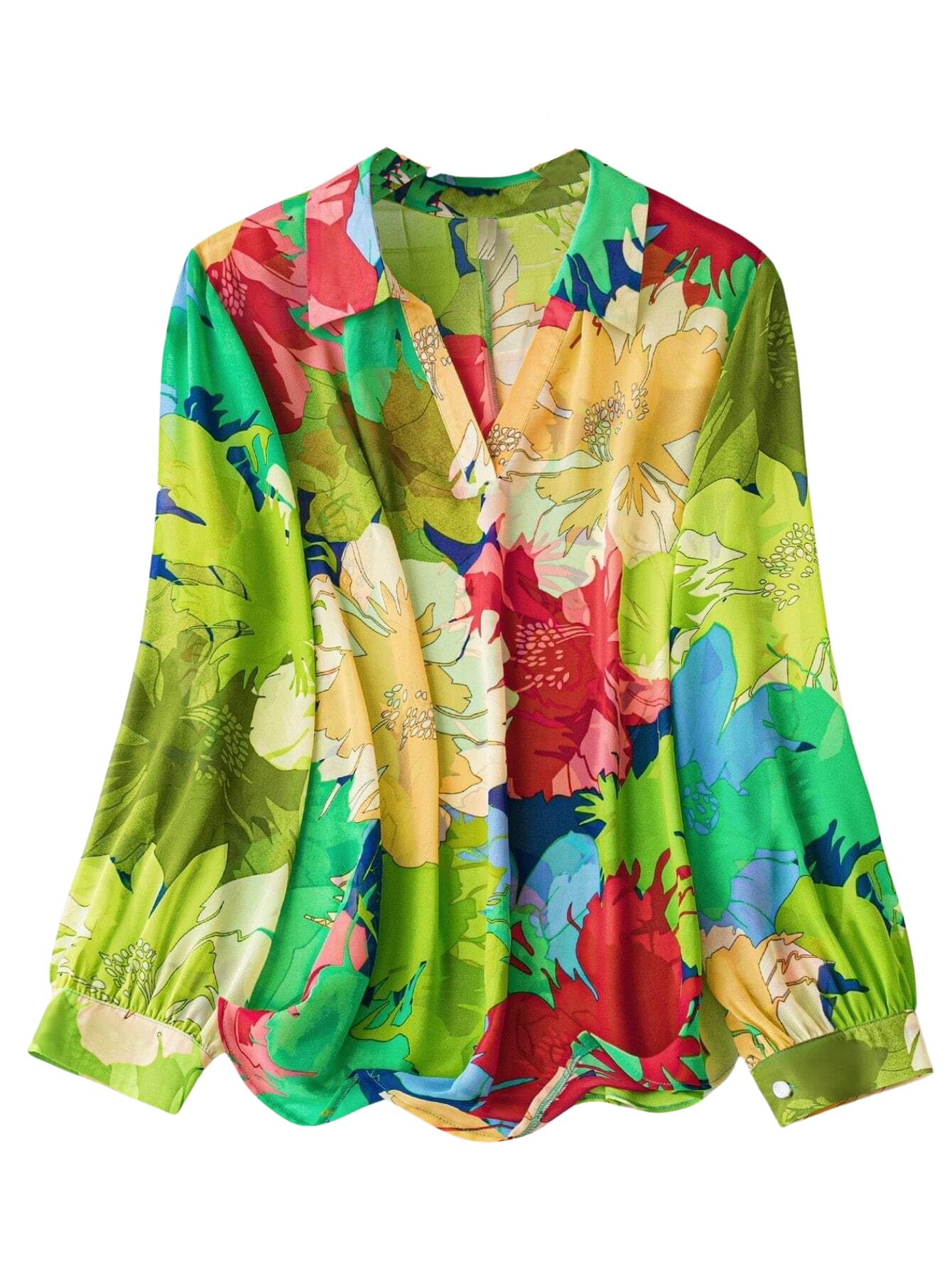 Leriya Fashion Shirts for Women – Korean Style Long Sleeve Oversized Button Down | Plus Size Workwear Top for Office & Casual Wear