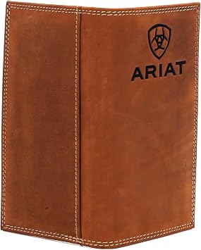 Ariat Rodeo Wallet Emboss Shield & Script Medium Brown, Leather One Size