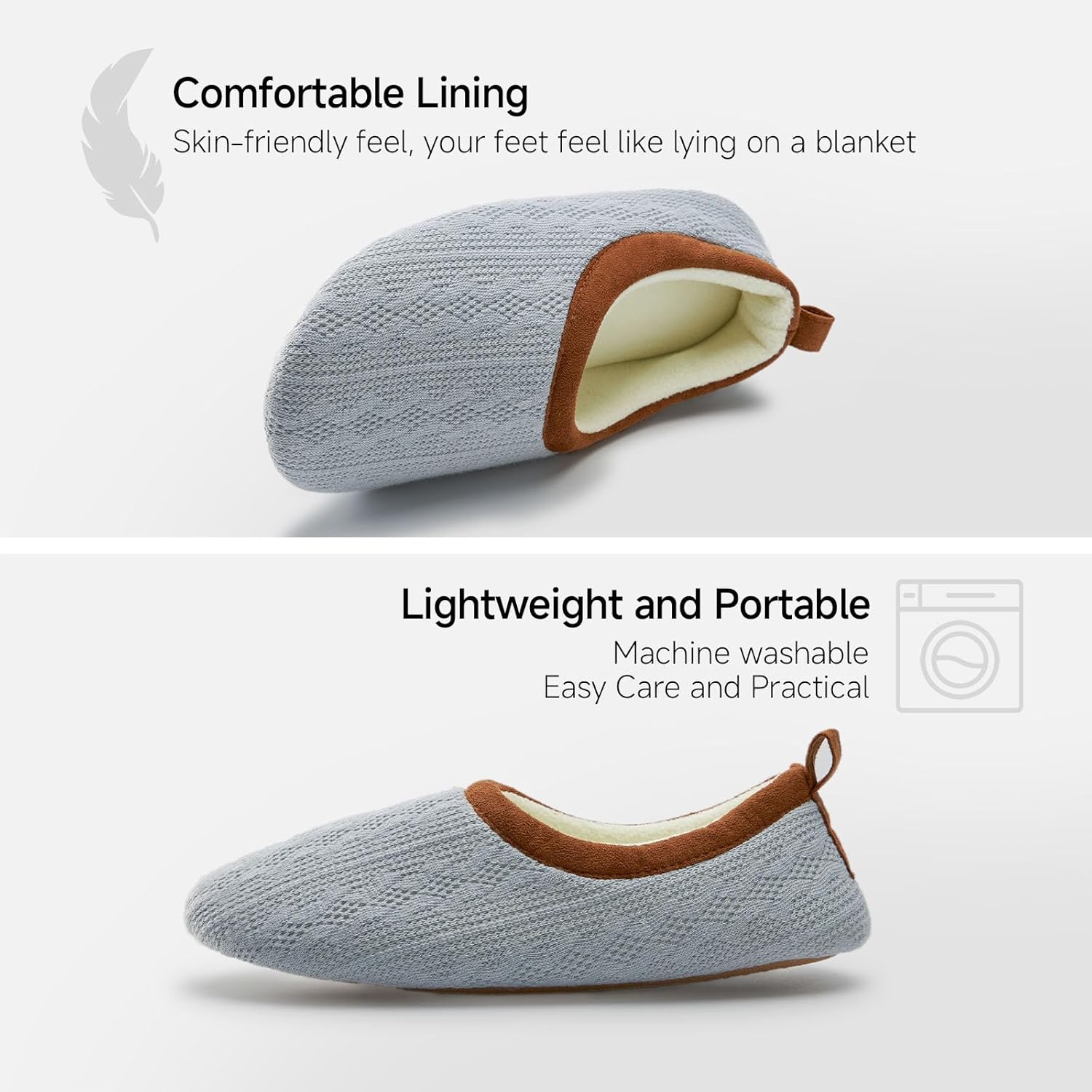 Chantomoo Womens Slippers Soft Sole Indoor Memory Foam Loafer Slippers - Image 5