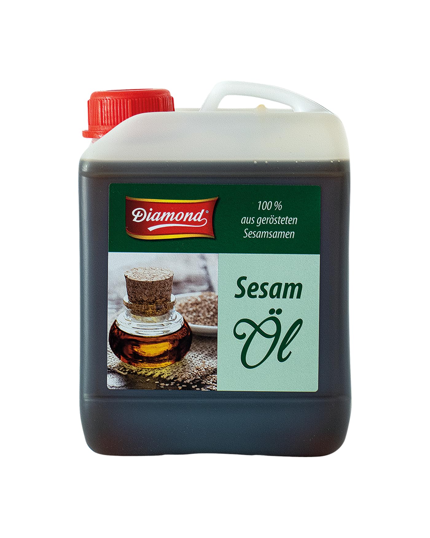 DIAMOND Sesamöl, aus 100% gerösteten Sesamsamen, Ein kulinarischer Genuss mit nussigem Aroma - 1 x 2,5 l, Liquid