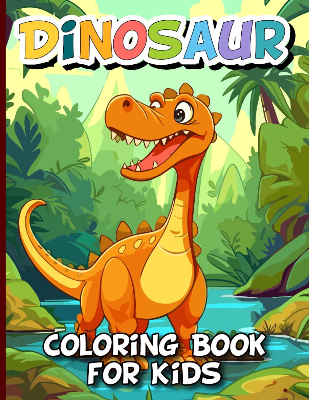 Dinosaur Coloring book for kids: 50 cute dino fun coloring pages | dinosaur coloring books for kids 2-4 |VOL3