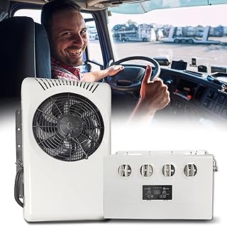 12V Air Conditioner 8000BTU, Mini Split 12 Volt Air Conditioner, Semi Truck APU 12 Volt DC AC, Cooling Low Noise for Big Rig Sleeper, Semi Trucks, Pickup, Car, RV, Vans, Buses