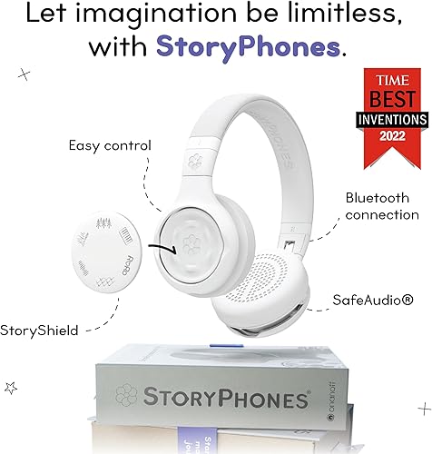 Miniatura 10 de ONANOFF StoryPhones, Storytelling - Auriculares plegables Bluetooth para niños, paquete de Disney con disco de historia de Mickey Mouse, perfectos
