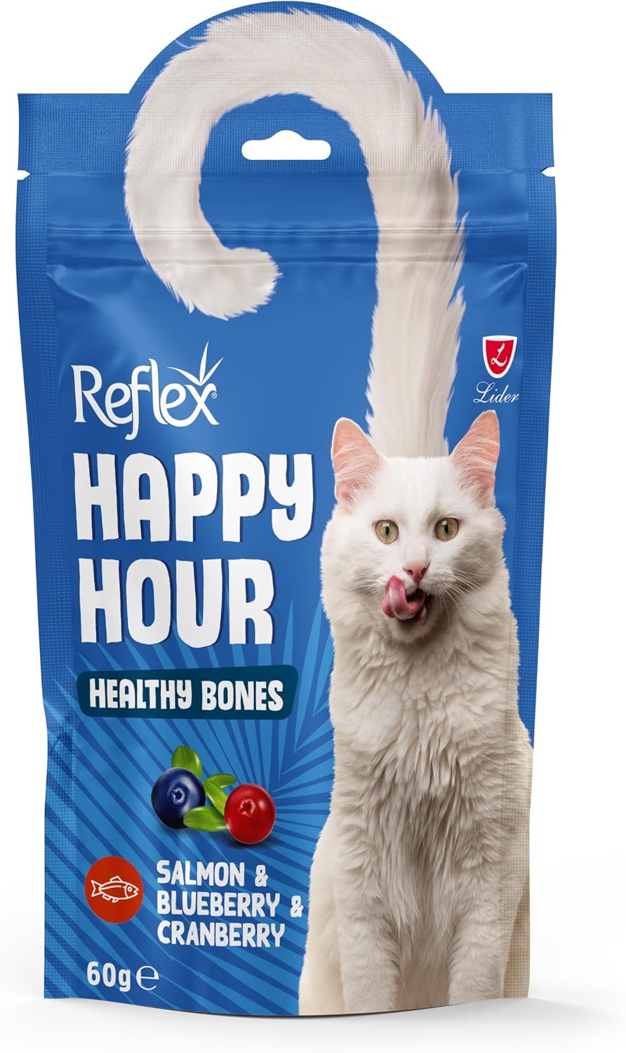 Reflex Happy Hour Somon ve Yaban Mersinli Kedi Ödül Maması 60 gr