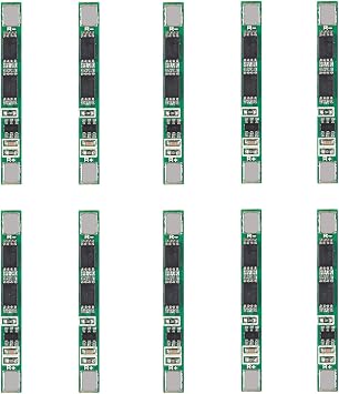 DIANN 10pcs 1S 3.7V BMS 18650 الشاحن 4A PCB Protection Board لـ Li-ion Lithium Battery Cell