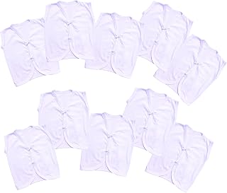 Baby Flower Soft Cotton Jabla for New Born Babies | Front Open Sleeveless Vest | (Different Prints & Colors) Price In India