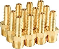 Vista 23 de SUNGATOR - Juego de 12 accesorios para tubería de latón, accesorios para manguera