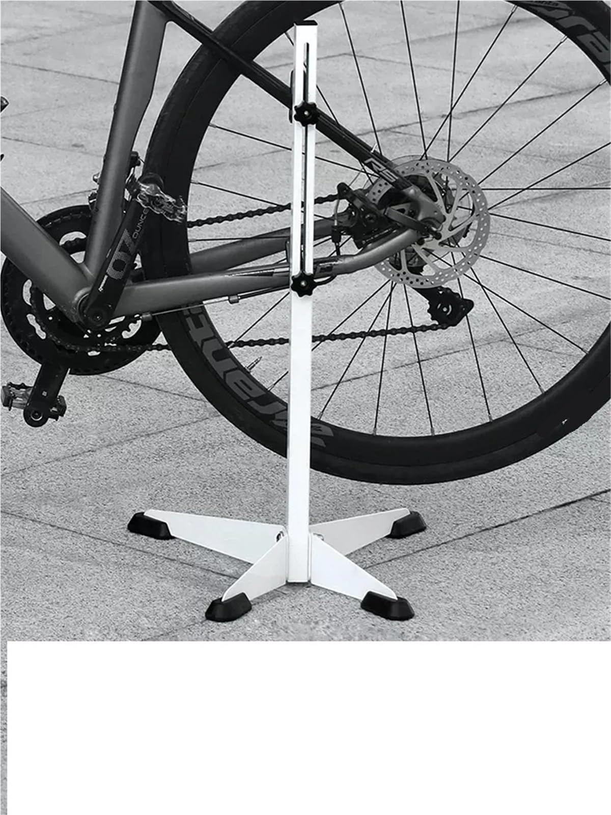 Portabiciclette Rastrelliera da parcheggio verticale triangolare | Espositore for rack di manutenzione for ceppo d'albero pieghevole for bici da strada telescopica for mountain bike