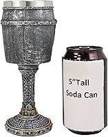 Vista 6 de Ebros - Vajilla medieval renacentista con diseño de caballero de la cruz, casco de armadura, con mango de malla esculpida, tallo de la Edad Media