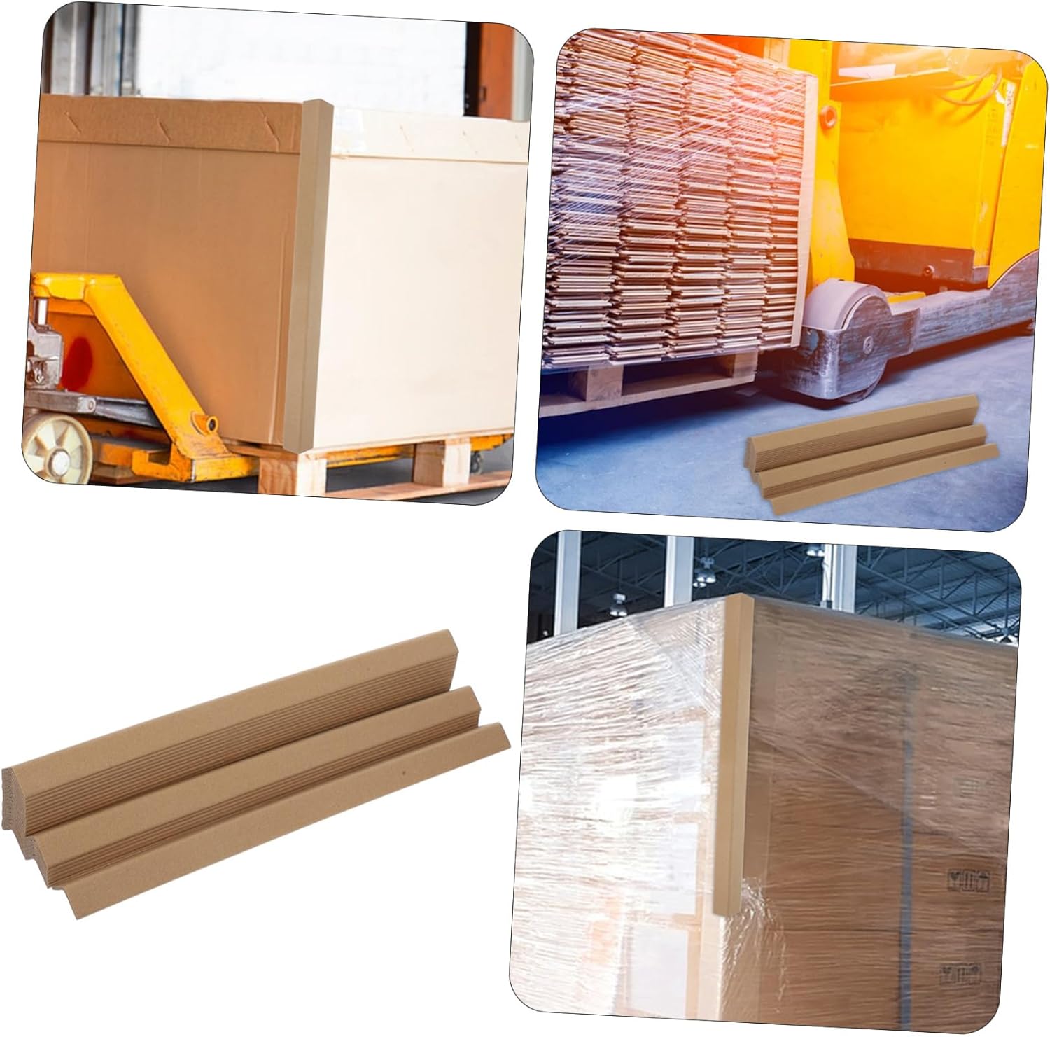 24pcs Sturdy Corner Edge Protectors Cardboard Corners for Safe Carton Packaging Shipping