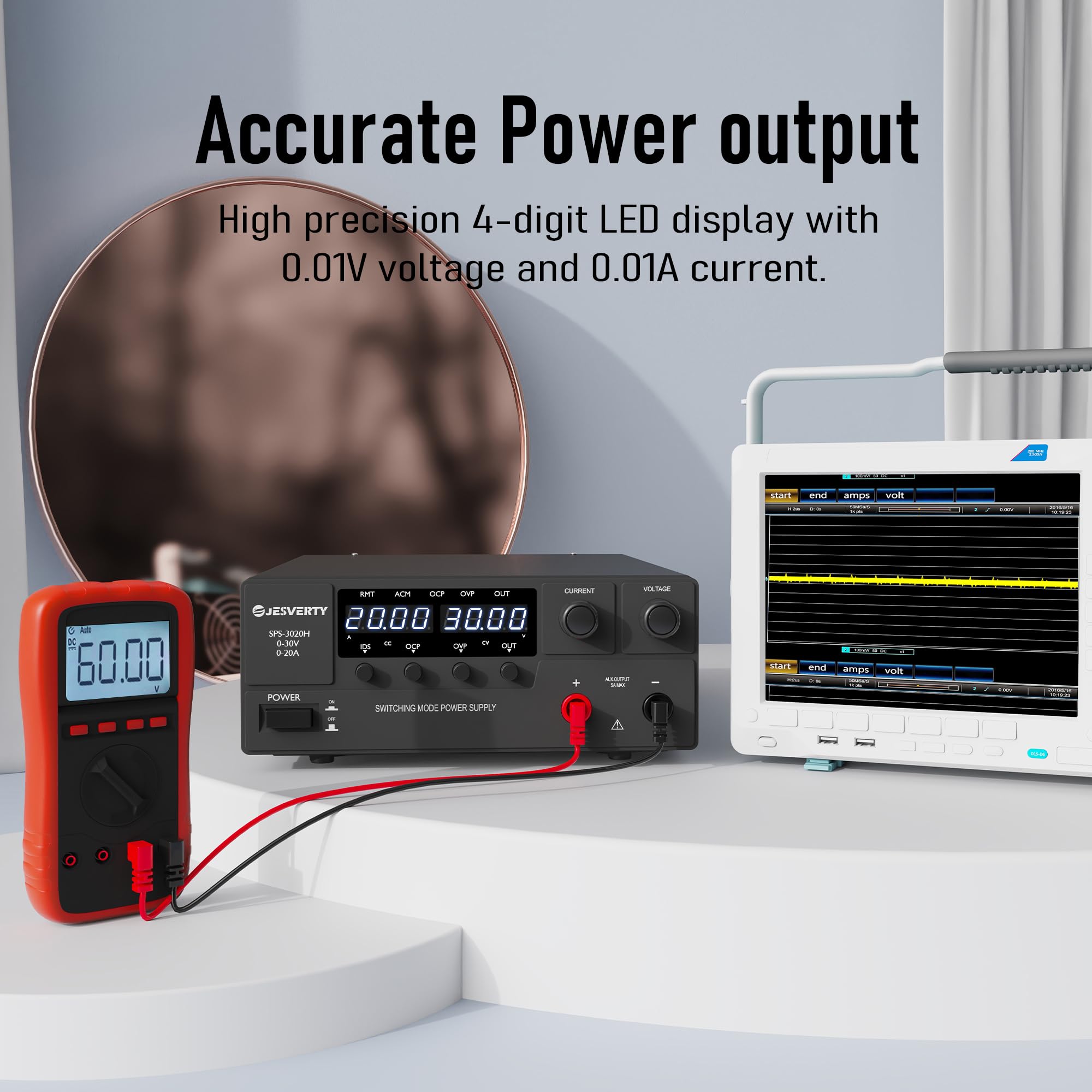 Amazon.co.jp: Jesverty 直流安定化電源600W大電力SPS-3020H（30V/20A