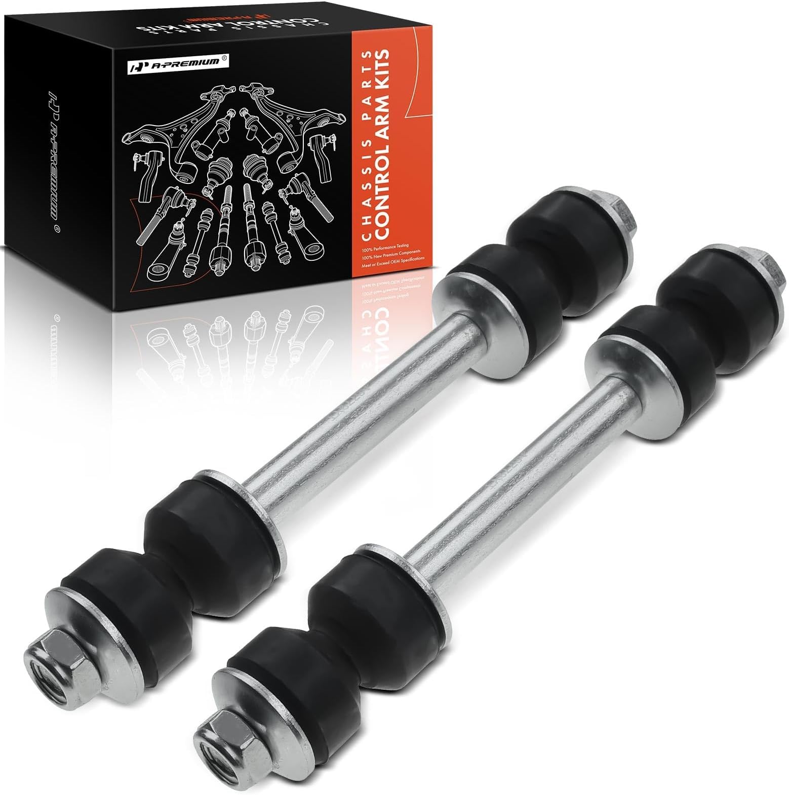 A-Premium 2Pcs Front Sway Bar Links Stabilizer Bar Links, Compatible with Ford F-150 F150 97-03, F-150 Heritage 04, F-250 F250 97-99, Expedition 97-02 & Lincoln Navigator 98-02, Blackwood 02