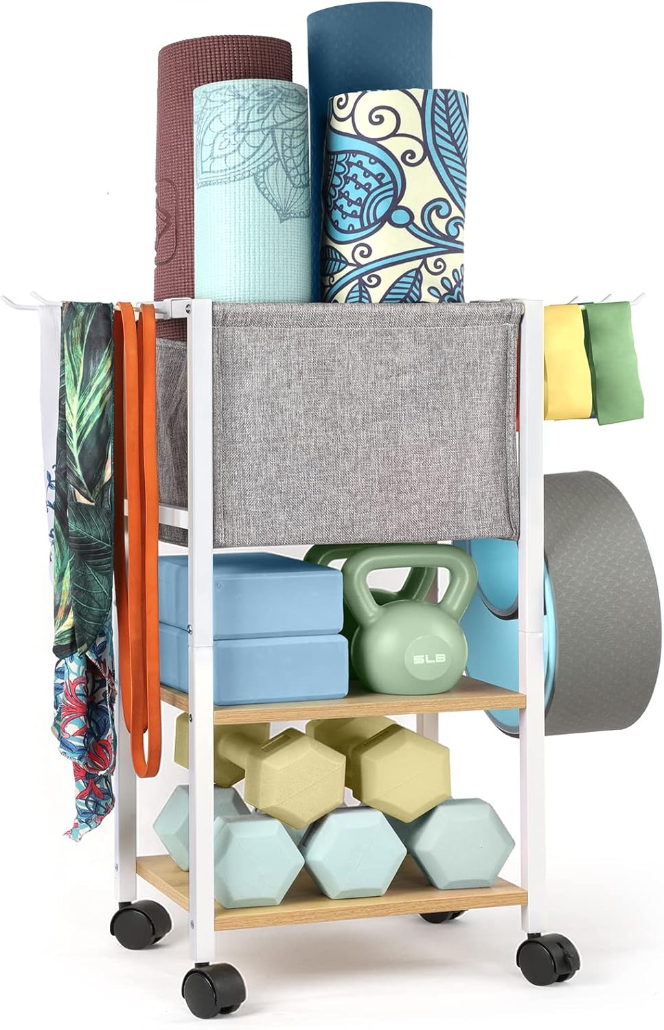 Weight Rack Dumbbell Rack Garage Storage Organization Garage Shelving Yoga Mat Storage Rack Home Gym Equipment Workout Equipment Storage Organizer Yoga Mat Holder Gym Essentials Women Men Fitness