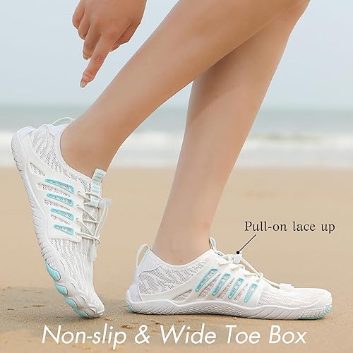 Miniatura 3 de HiGropcore Zapatos de agua para hombres y mujeres, calzado de senderismo descalzo, puntera ancha, zapatos de playa, zapatos de natación