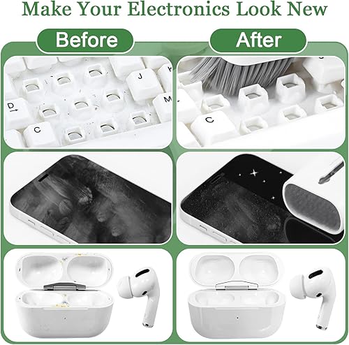 Miniatura 6 de Laptop Screen Keyboard Earbud Cleaner Kit for Airpods Pro MacBook iPad iPhone iPod, walrfid Multi-Function Airpod Cleaning Pen Brush Tool Key