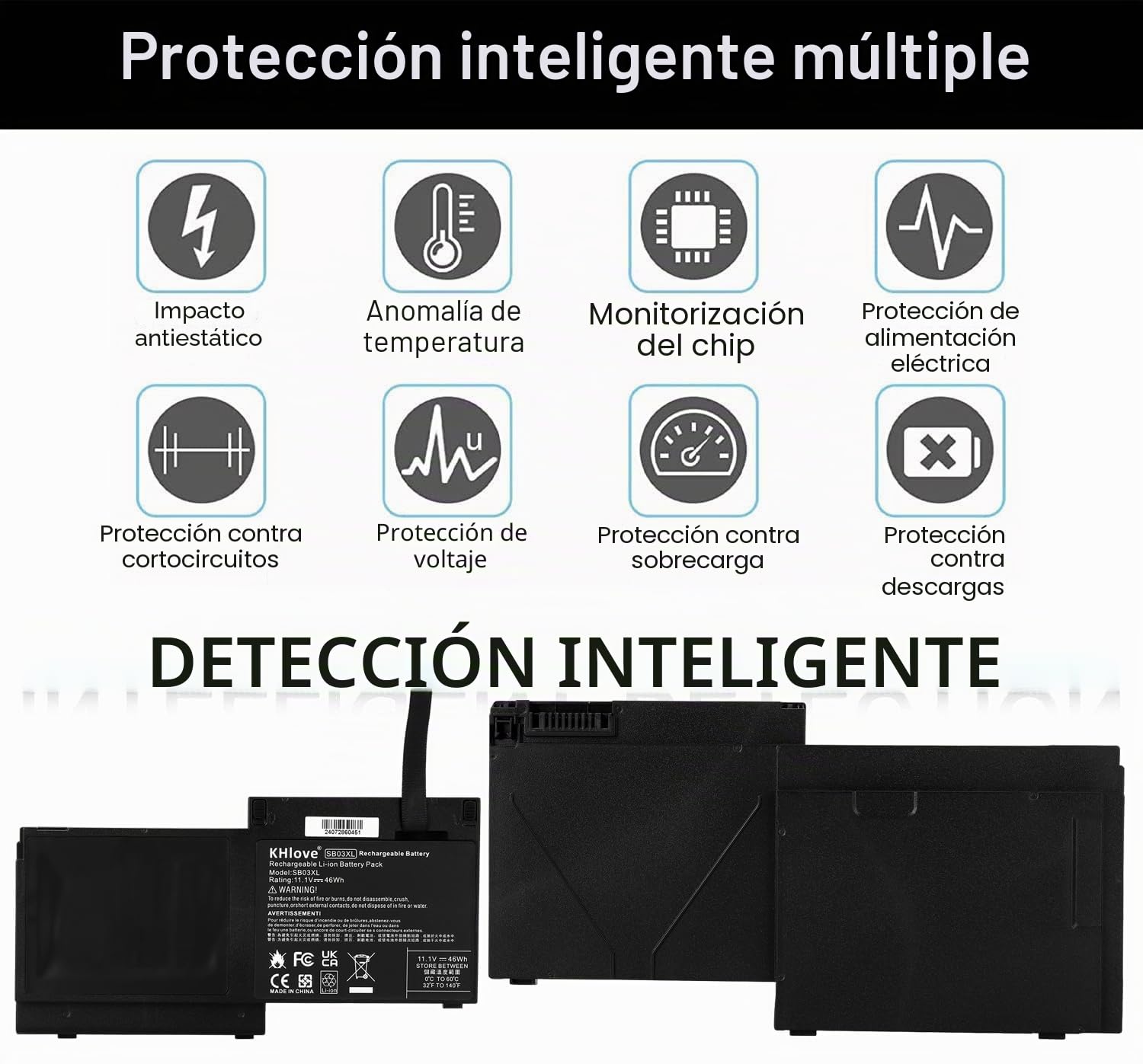 SB03XL Laptop Batería para HP EliteBook 820 825 G1 G2 720 725 G1 G2 Serie SB03046XL-PL 716725-171 716725-1C1 716726-171 716726-421 716726-1C1 717378-001 740362-001 HSTNN-LB4T/IB4T HSTNN-L13C