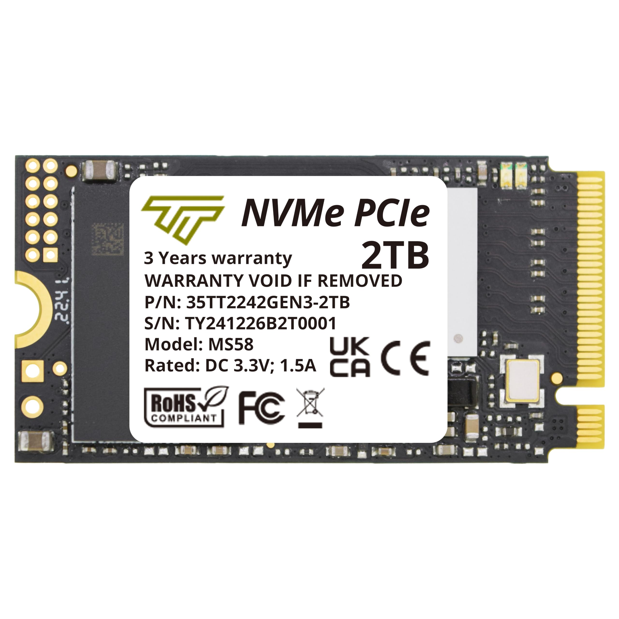 Amazon | Timetec 2TB M.2 2242 SSD NVMe PCIe Gen3x4 両面読み取り