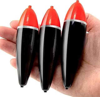 Alwonder 5-Pack Bobbers for Fishing, Sycamore Wood Fishing Slip Bobbers Floats 3.5in/3.9in/4.1in, Sensitive Big Size Fishing Bobber Float Freshwater Saltwater Floatage 3/8oz 7/16oz 1/2oz