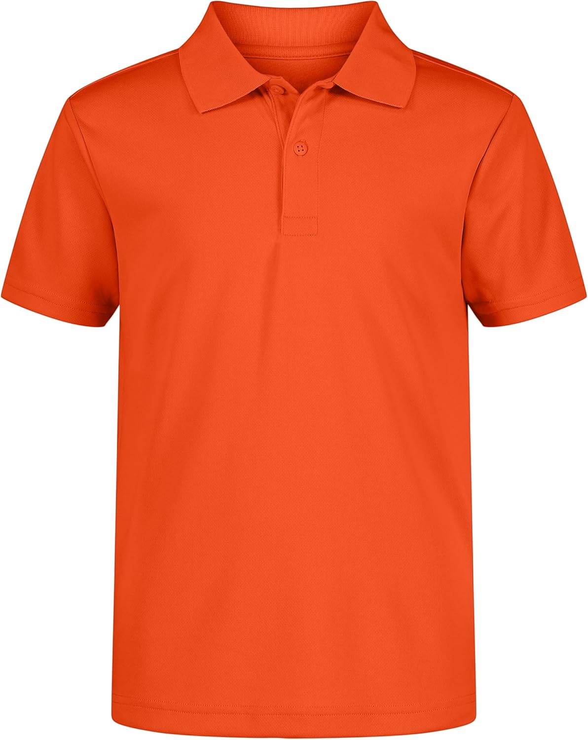 Nautica Boys' School Uniform Short Sleeve Polo Shirt, Button Closure, Moisture Wicking Performance Material