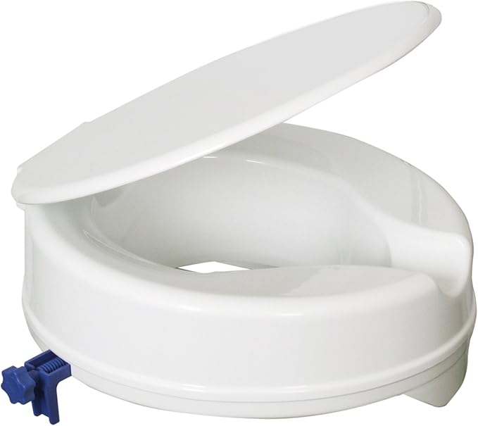 Aidapt 4 inch Senator Raised Toilet Seat with Lid (Eligible for VAT