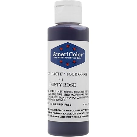 Amazon.com: AmeriColor Dusty Rose Soft Gel Paste Food Color, .75 oz ...
