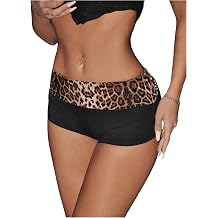 SweatyRocks Womens Leopard Print Drop Waist Mini Shorts Y2K Streetwear