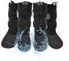 Waterproof Grip Dog Shoes,Anti-Slip Dog Socks Boots,Zipper Dogs Booties Paw Protectors for Hardwood Floor,Indoor and Outdoor for Small Medium Large Dogs Black