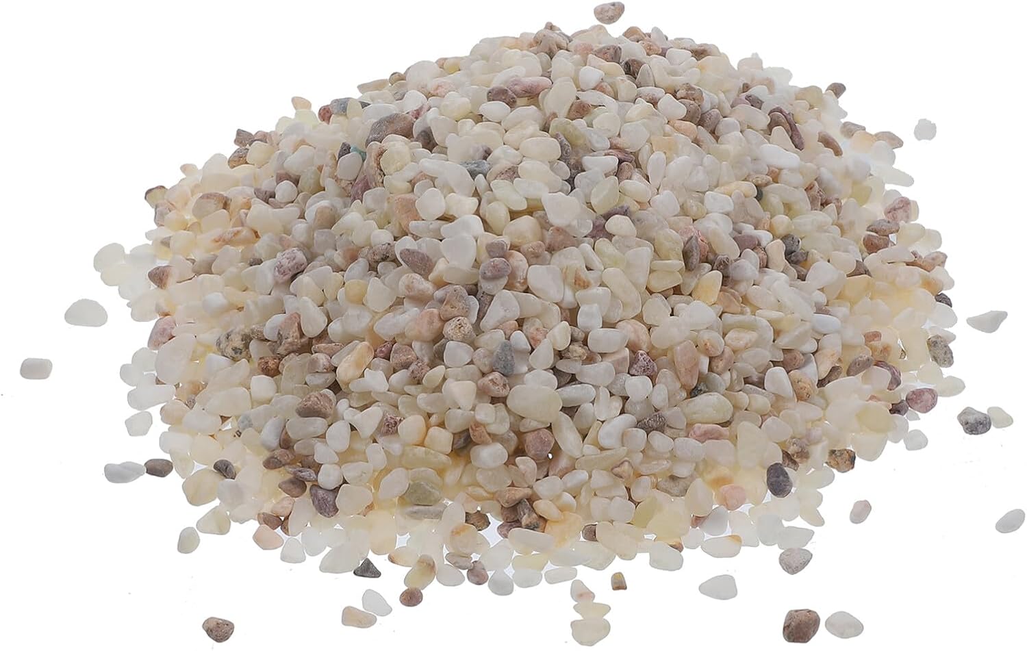 Aquarium Gravel and Pebbles 1kg Natural Polished White and Black Fish Tank Stones Decorative Substrate for Freshwater Aquariums and Aquatic Plants