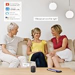 Mini prise WiFi intelligente avec contrôle vocal à distance avec Alexa fonctionne avec Google Assistant IFTTT, Minuterie de l'application Tuya Smart, Pas de hub requis (4 paquets)