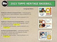 Vista 6 de Caja de Hobby de Béisbol Topps Heritage 2023 (24 Paquetes/9 Tarjetas: 1 Auto o Memo)