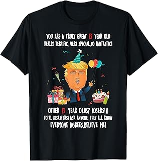 Donald Trump President Funny 13th Birthday Trump Birthday T-Shirt