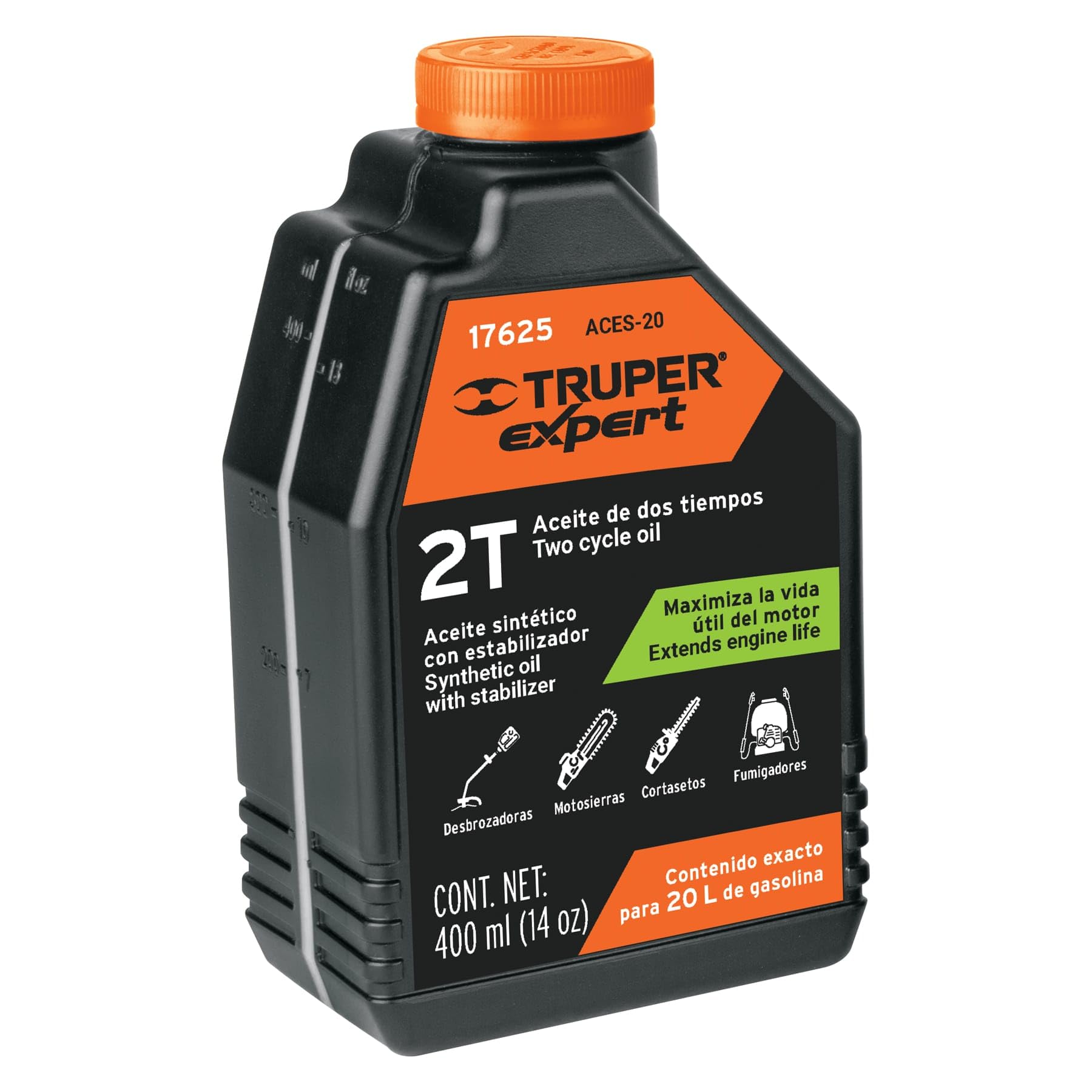 Aceite Sintético para Motor de 2 Tiempos 16 Oz. Truper 17625