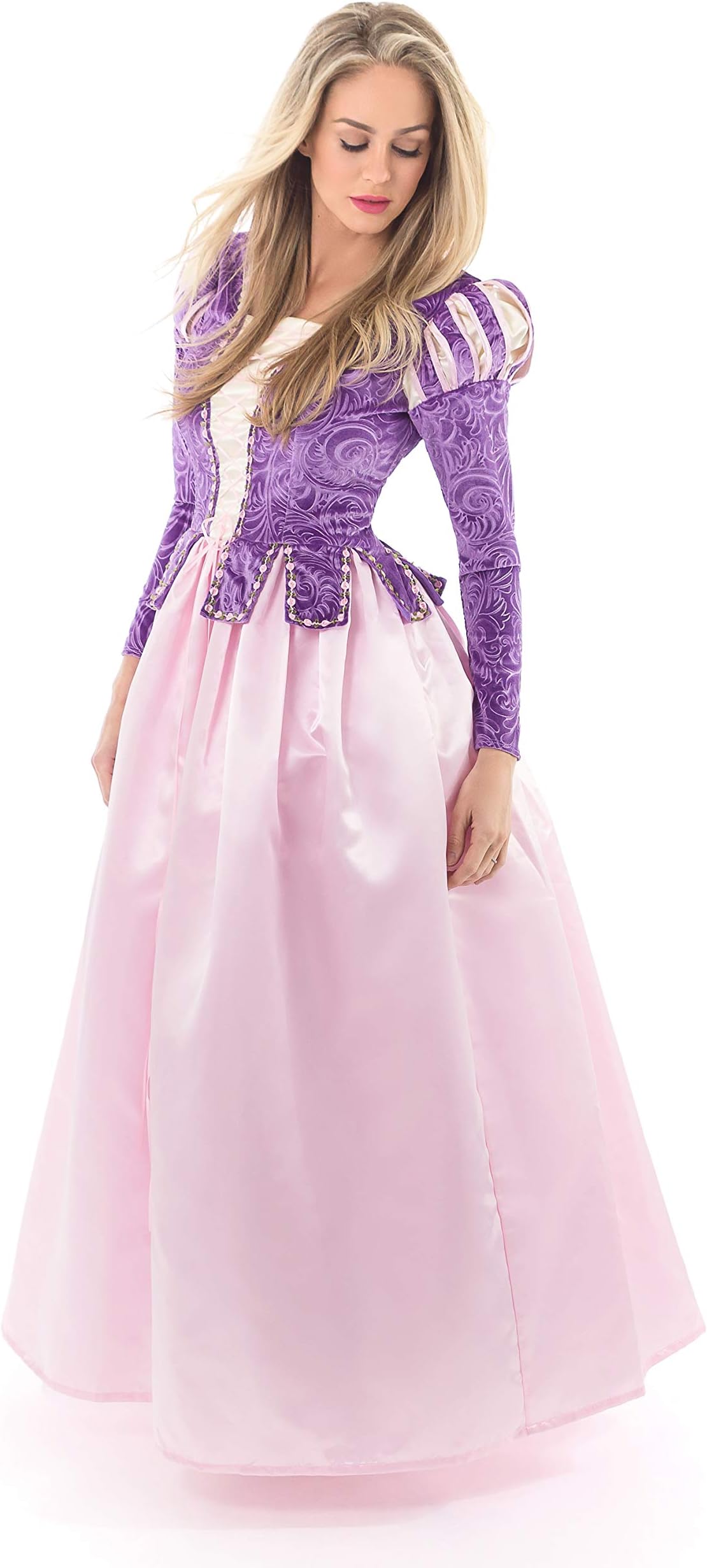 Little Adventures Deluxe Rapunzel Dress-Up Costume for Adult Women