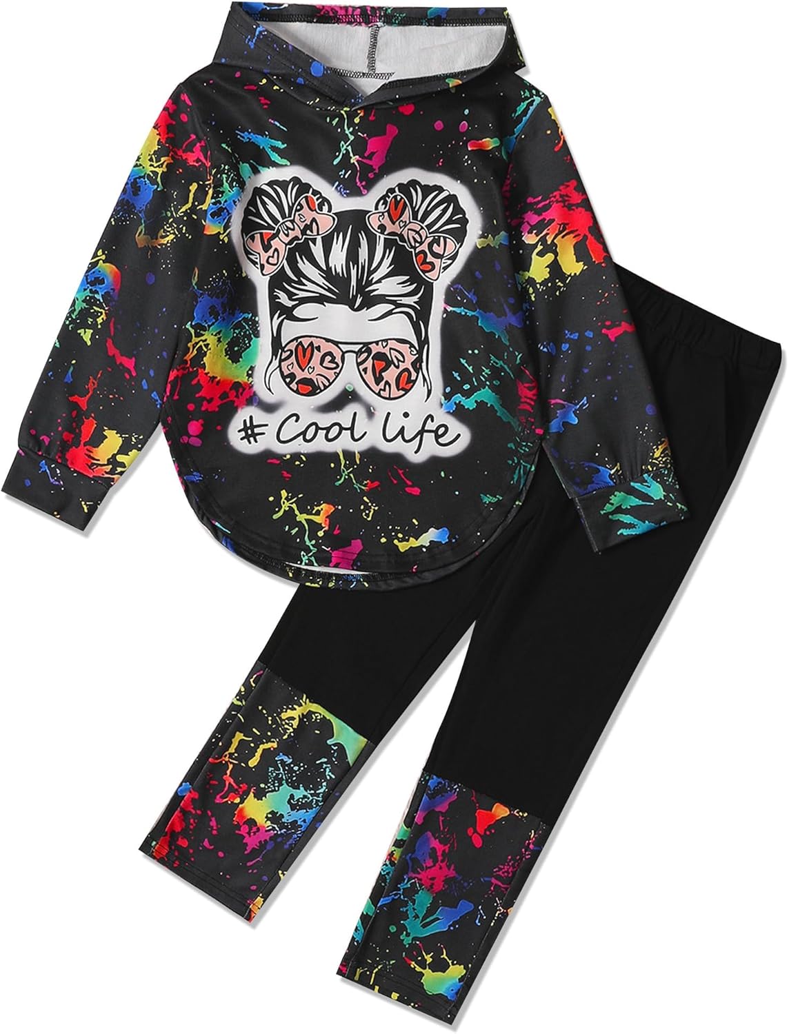 Girls Clothes Tie Dye Long Sleeve Hoodie Sweatshirt and Pants Sets Cute Girl Outfits Size 5-14 Years Girls Clothes Tie Dye Long Sleeve Hoodie Sweatshirt and Pants Sets Cute Girl Outfits Size 5-14 Years