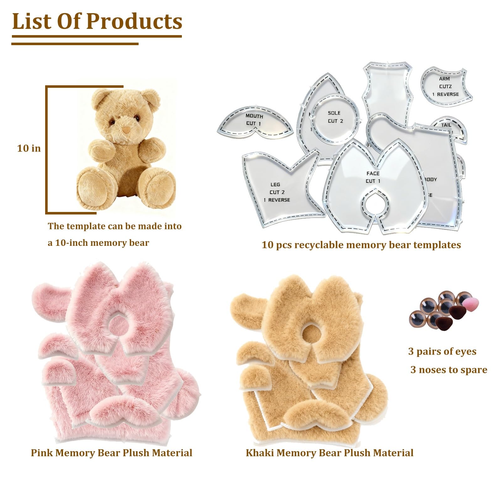 Memory Bear Templates - DIY Quilting Patterns -5