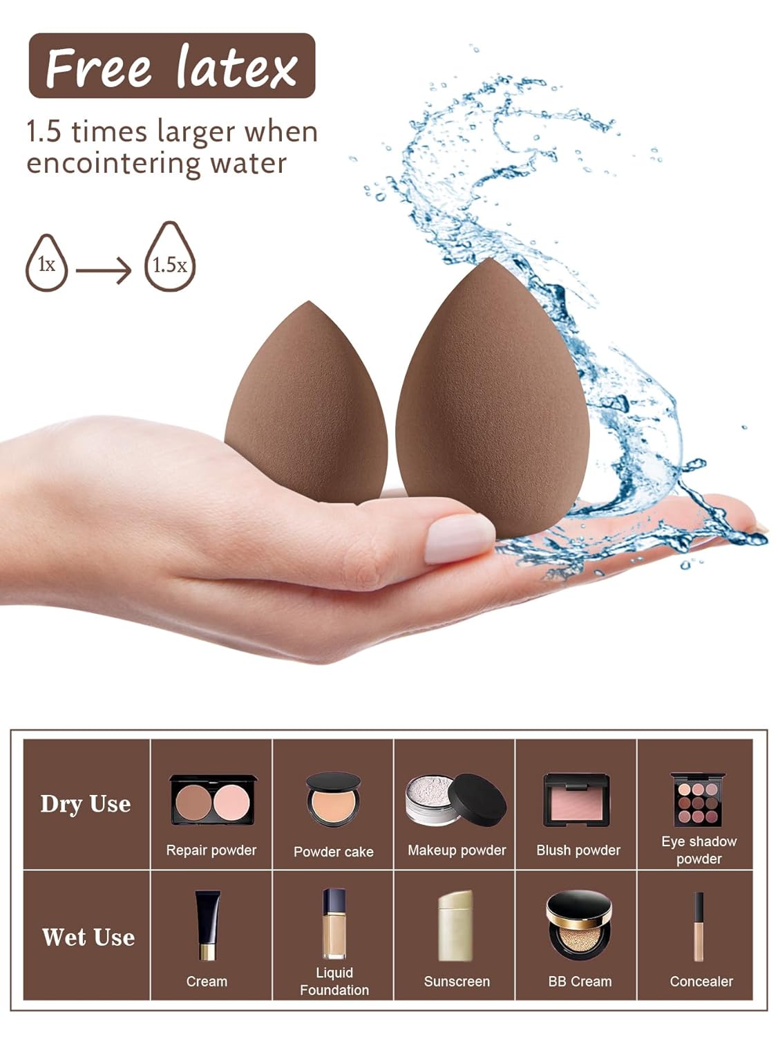 Kit de ferramentas de maquiagem com 22 peças, 1 faixa de cabeça de arco de spa e 2 peças, conjunto de pulseiras, esponja de maquiagem em pó em promoção! Veja a oferta e mais achadinhos de Acessórios 5 Hoje é o melhor dia para comprar Kit de ferramentas de maquiagem com 22 peças, 1 faixa de cabeça de arco de spa e 2 peças, conjunto de pulseiras, esponja de maquiagem em pó com aquele preço maroto! Promoção! Aproveite a oferta! 5