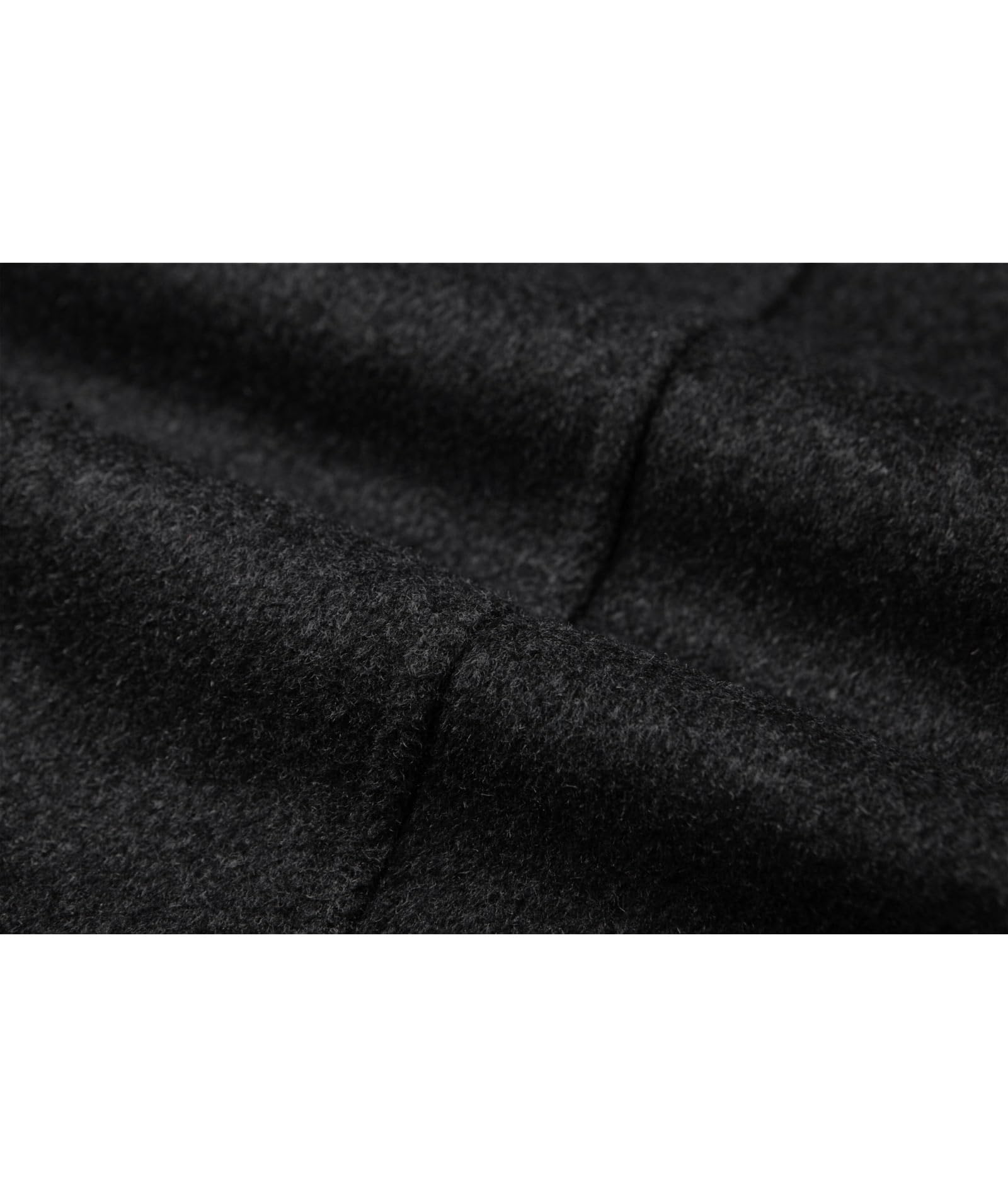 ECDAHICC Wintermantel Herren Lang Wolle Mantel Slim Fit Zweireihig Revers Herrenmantel Business Baumwolle Mantel Wollmantel