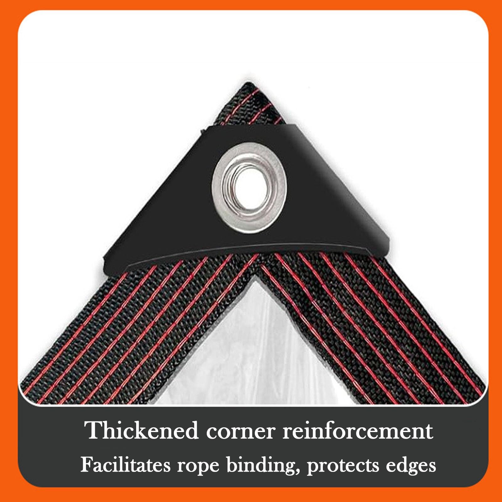 Lona impermeable resistente para invernadero de 8 x 24 pies, cubierta de plástico para exteriores con ojales, ideal para valla de patio, protección contra la lluvia, gallinero, hoja de suelo
