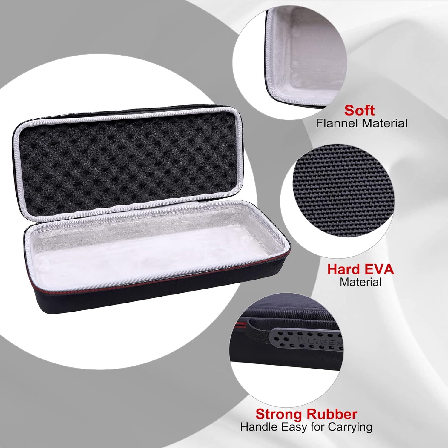 LTGEM DJ Controller Case for Hercules DJControl Mix/DJControl Starlight - Hard Storage Travel Protective Carrying Bag (Case Only)