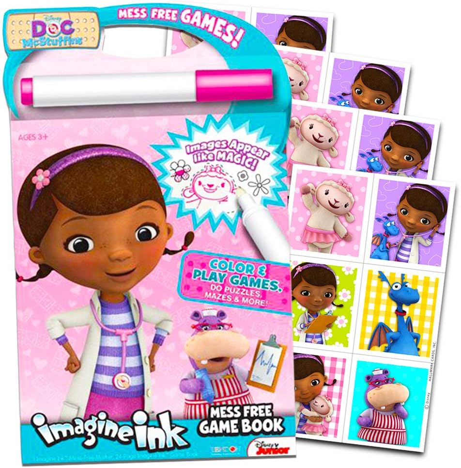 Disney Doc Mc Stuffins Imagine Ink Coloring Book (Includes Mess Free Marker)