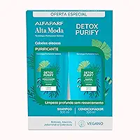 Alfaparf Alta Moda Kit Detox Purify Shampo e Bálsamo - Cabelos oleosos 300ml